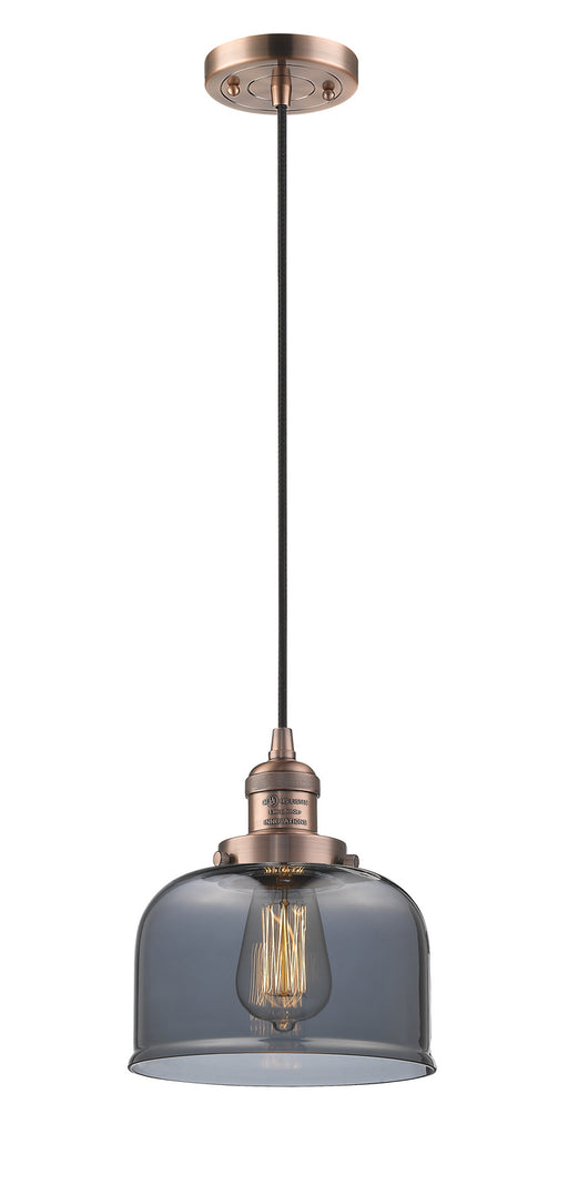 Innovations - 201C-AC-G73-LED - LED Mini Pendant - Franklin Restoration - Antique Copper