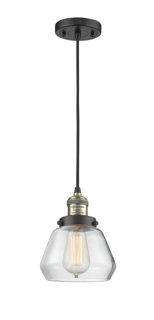 Innovations - 201C-BAB-G172 - One Light Mini Pendant - Franklin Restoration - Black Antique Brass