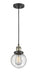 Innovations - 201C-BAB-G204-6 - One Light Mini Pendant - Franklin Restoration - Black Antique Brass