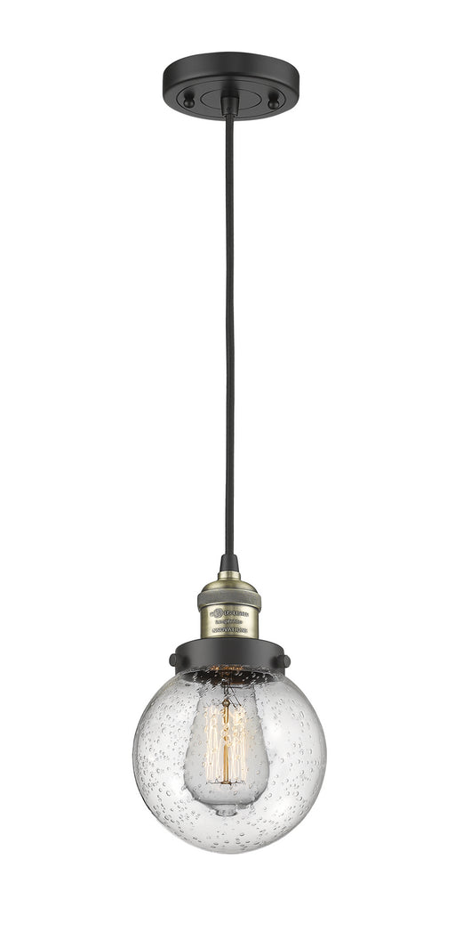 Innovations - 201C-BAB-G204-6-LED - LED Mini Pendant - Franklin Restoration - Black Antique Brass