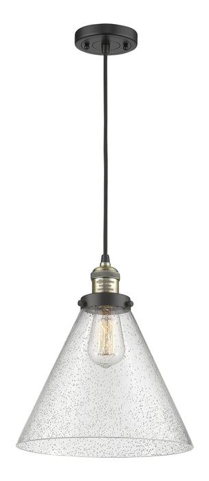 Innovations - 201C-BAB-G44-L - One Light Mini Pendant - Franklin Restoration - Black Antique Brass