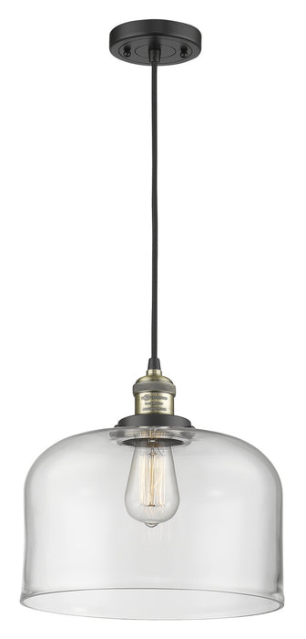 Innovations - 201C-BAB-G72-L - One Light Mini Pendant - Franklin Restoration - Black Antique Brass