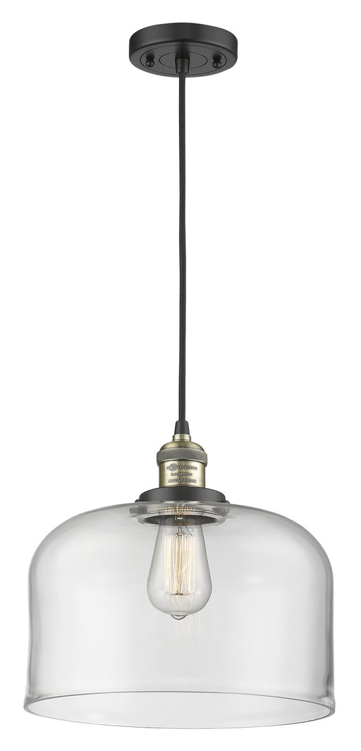 Innovations - 201C-BAB-G72-L - One Light Mini Pendant - Franklin Restoration - Black Antique Brass