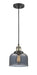 Innovations - 201C-BAB-G73 - One Light Mini Pendant - Franklin Restoration - Black Antique Brass