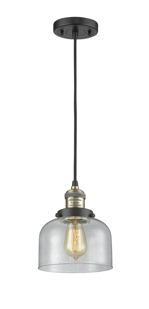 Innovations - 201C-BAB-G74 - One Light Mini Pendant - Franklin Restoration - Black Antique Brass