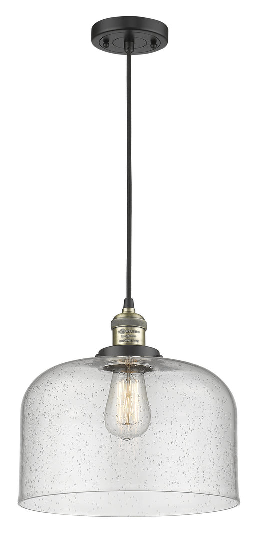 Innovations - 201C-BAB-G74-L - One Light Mini Pendant - Franklin Restoration - Black Antique Brass