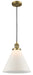 Innovations - 201C-BB-G41-L - One Light Mini Pendant - Franklin Restoration - Brushed Brass