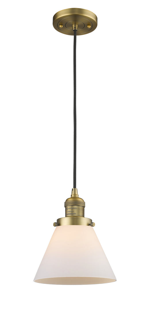 Innovations - 201C-BB-G41-LED - LED Mini Pendant - Franklin Restoration - Brushed Brass