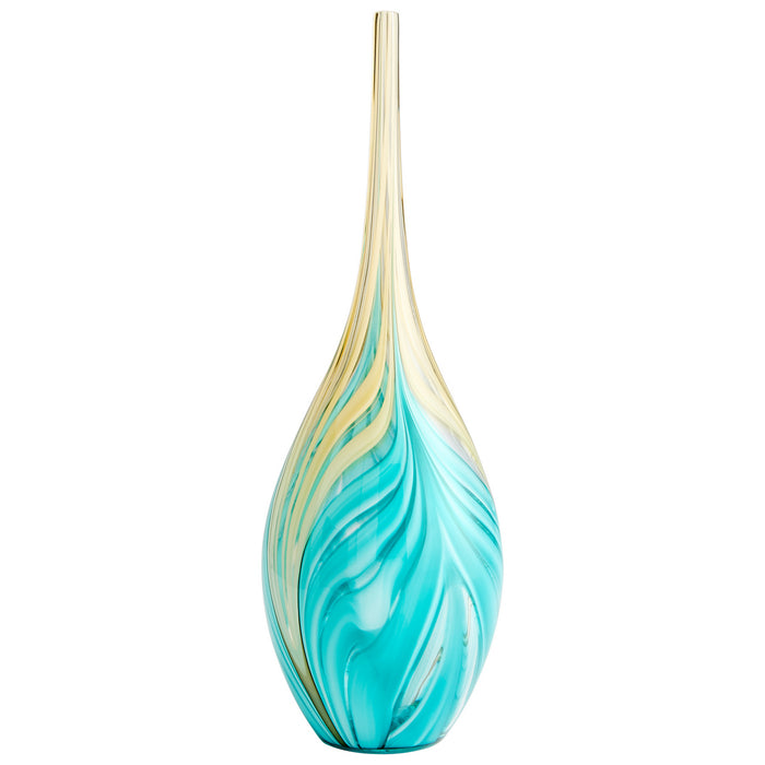 Cyan - 10003 - Vase - Amber And Blue