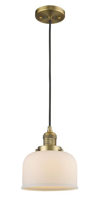 Innovations - 201C-BB-G71-LED - LED Mini Pendant - Franklin Restoration - Brushed Brass