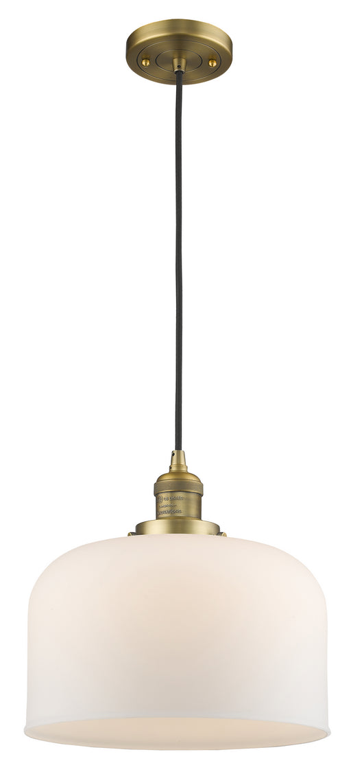 Innovations - 201C-BB-G71-L-LED - LED Mini Pendant - Franklin Restoration - Brushed Brass