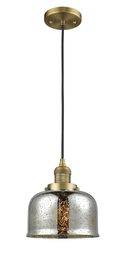 Innovations - 201C-BB-G78-LED - LED Mini Pendant - Franklin Restoration - Brushed Brass