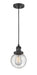 Innovations - 201C-BK-G204-6 - One Light Mini Pendant - Franklin Restoration - Matte Black