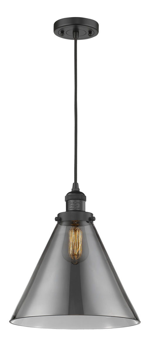 Innovations - 201C-BK-G43-L - One Light Mini Pendant - Franklin Restoration - Matte Black