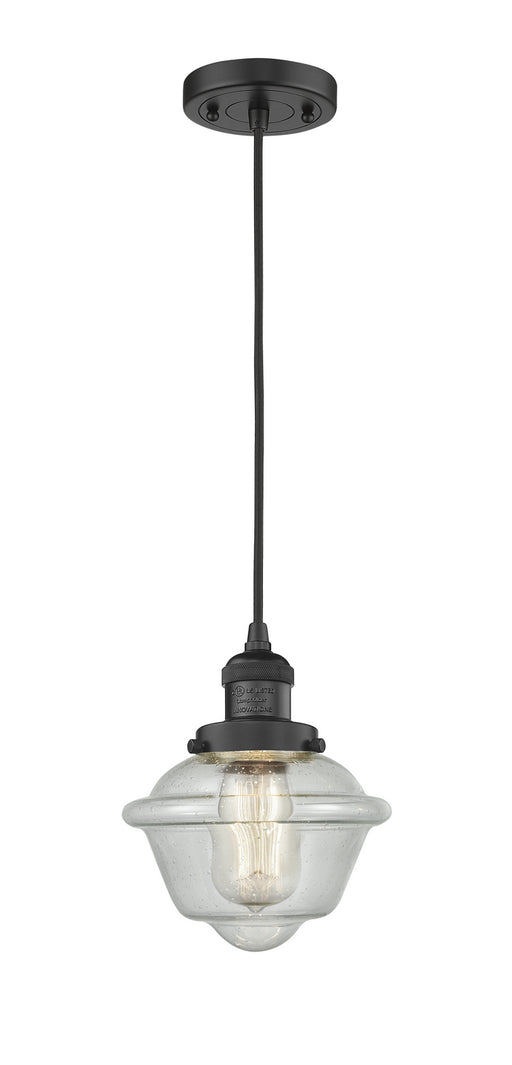 Innovations - 201C-BK-G532 - One Light Mini Pendant - Franklin Restoration - Matte Black