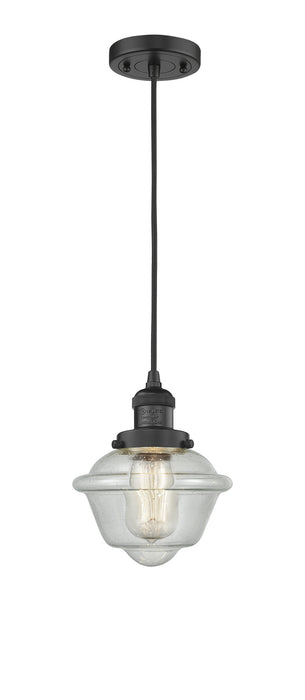 Innovations - 201C-BK-G534 - One Light Mini Pendant - Franklin Restoration - Matte Black