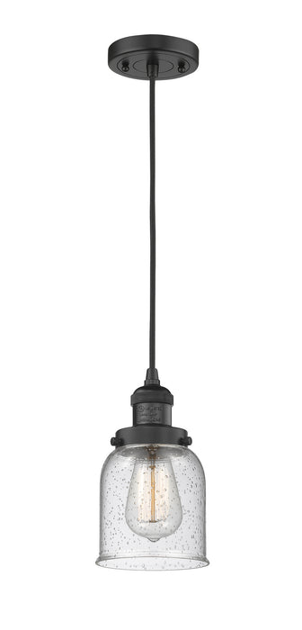 Innovations - 201C-BK-G54 - One Light Mini Pendant - Franklin Restoration - Matte Black