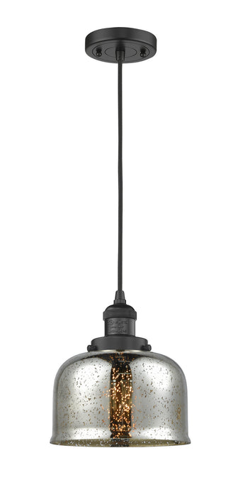 Innovations - 201C-BK-G78-LED - LED Mini Pendant - Franklin Restoration - Matte Black