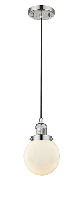 Innovations - 201C-PN-G201-6 - One Light Mini Pendant - Franklin Restoration - Polished Nickel