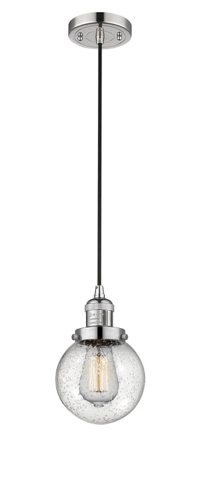 Innovations - 201C-PN-G204-6 - One Light Mini Pendant - Franklin Restoration - Polished Nickel