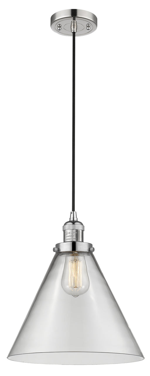 Innovations - 201C-PN-G42-L - One Light Mini Pendant - Franklin Restoration - Polished Nickel