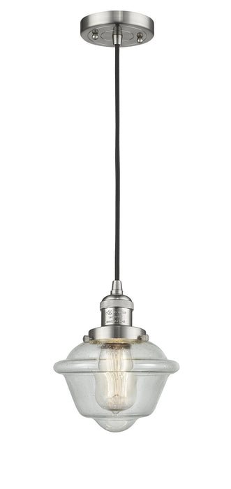 Innovations - 201C-SN-G534 - One Light Mini Pendant - Franklin Restoration - Brushed Satin Nickel