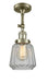 Innovations - 201F-AB-G142 - One Light Semi-Flush Mount - Franklin Restoration - Antique Brass