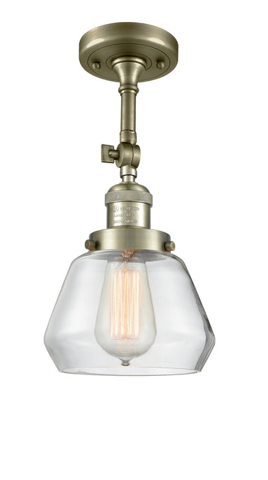 Innovations - 201F-AB-G172 - One Light Semi-Flush Mount - Franklin Restoration - Antique Brass