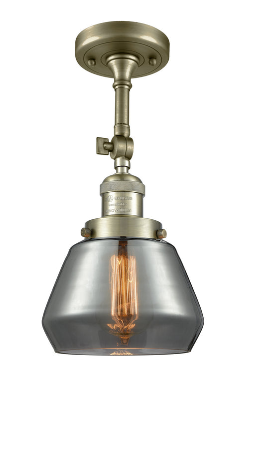 Innovations - 201F-AB-G173 - One Light Semi-Flush Mount - Franklin Restoration - Antique Brass