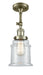 Innovations - 201F-AB-G182 - One Light Semi-Flush Mount - Franklin Restoration - Antique Brass