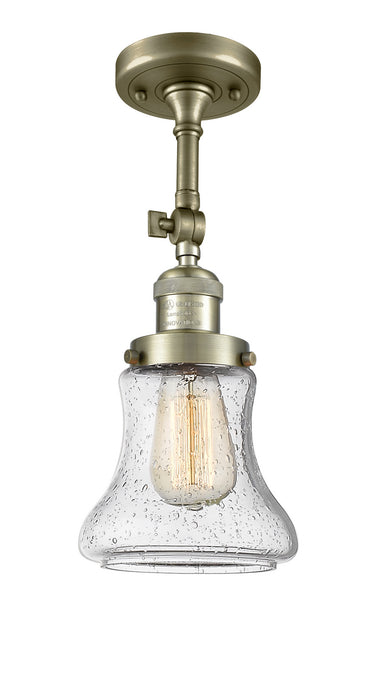 Innovations - 201F-AB-G194 - One Light Semi-Flush Mount - Franklin Restoration - Antique Brass