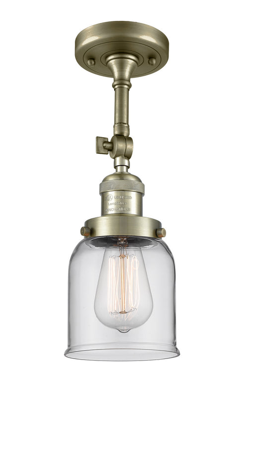 Innovations - 201F-AB-G52 - One Light Semi-Flush Mount - Franklin Restoration - Antique Brass