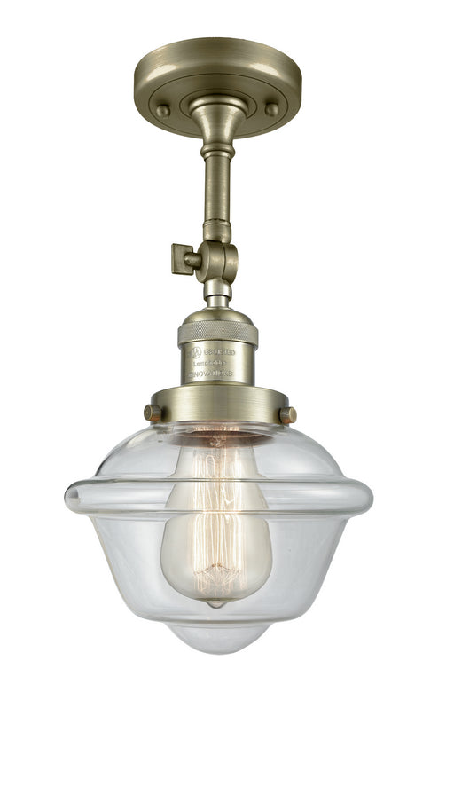 Innovations - 201F-AB-G532 - One Light Semi-Flush Mount - Franklin Restoration - Antique Brass