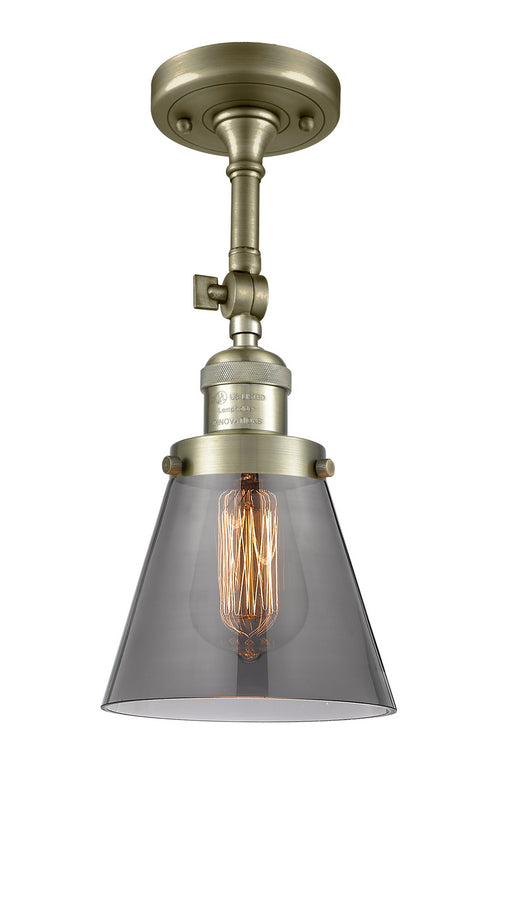 Innovations - 201F-AB-G63 - One Light Semi-Flush Mount - Franklin Restoration - Antique Brass