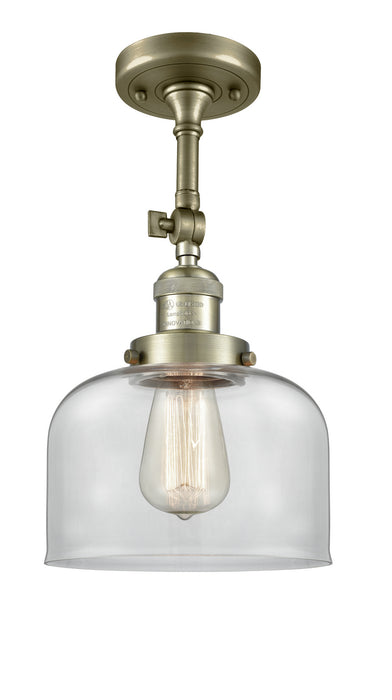 Innovations - 201F-AB-G72 - One Light Semi-Flush Mount - Franklin Restoration - Antique Brass