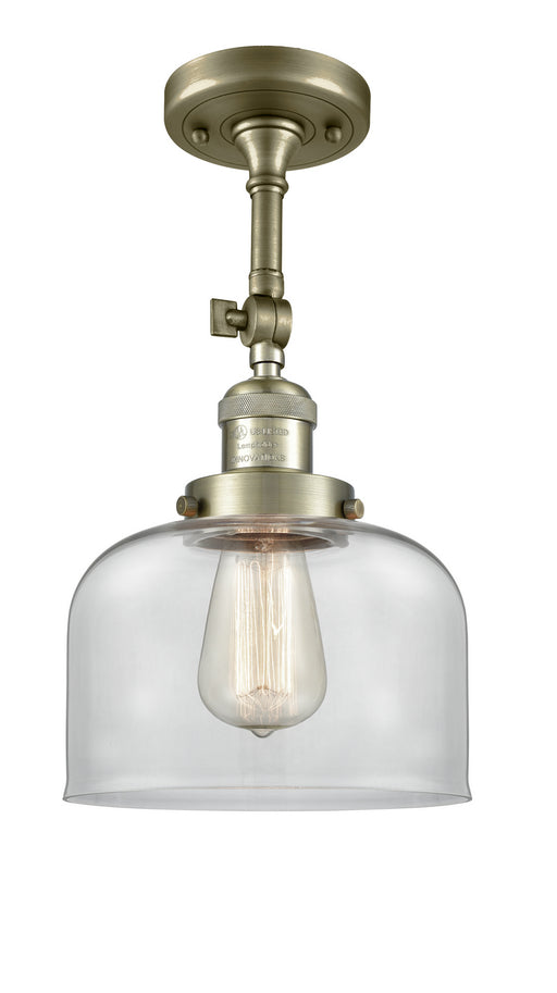 Innovations - 201F-AB-G72 - One Light Semi-Flush Mount - Franklin Restoration - Antique Brass