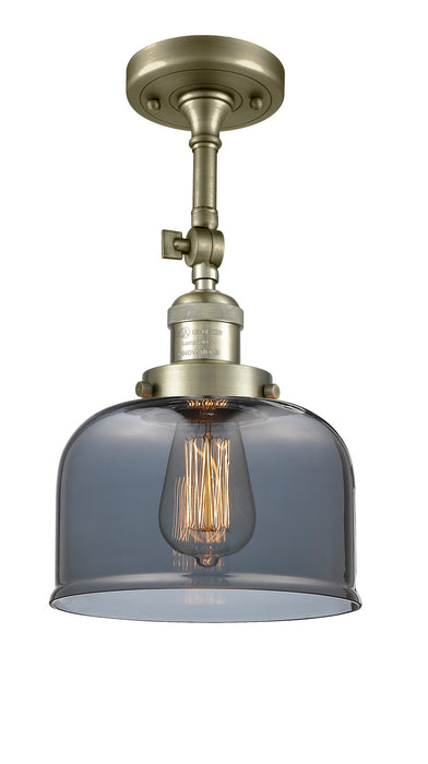 Innovations - 201F-AB-G73 - One Light Semi-Flush Mount - Franklin Restoration - Antique Brass