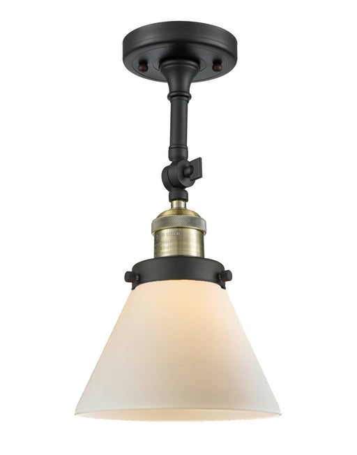 Innovations - 201F-BAB-G41 - One Light Semi-Flush Mount - Franklin Restoration - Black Antique Brass