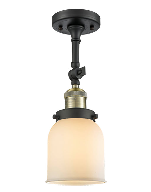 Innovations - 201F-BAB-G51 - One Light Semi-Flush Mount - Franklin Restoration - Black Antique Brass