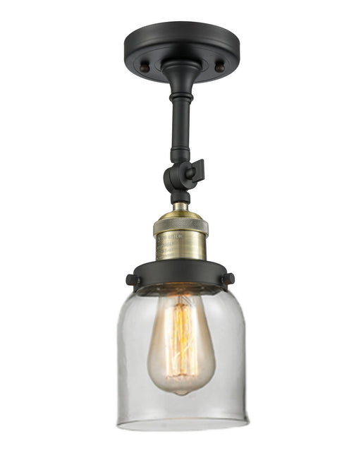 Innovations - 201F-BAB-G52 - One Light Semi-Flush Mount - Franklin Restoration - Black Antique Brass