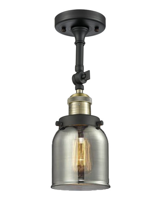 Innovations - 201F-BAB-G53 - One Light Semi-Flush Mount - Franklin Restoration - Black Antique Brass