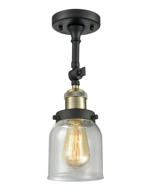 Innovations - 201F-BAB-G54 - One Light Semi-Flush Mount - Franklin Restoration - Black Antique Brass