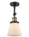 Innovations - 201F-BAB-G61 - One Light Semi-Flush Mount - Franklin Restoration - Black Antique Brass