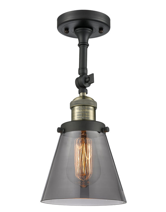 Innovations - 201F-BAB-G63 - One Light Semi-Flush Mount - Franklin Restoration - Black Antique Brass