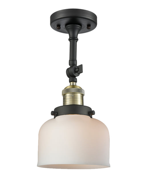 Innovations - 201F-BAB-G71 - One Light Semi-Flush Mount - Franklin Restoration - Black Antique Brass