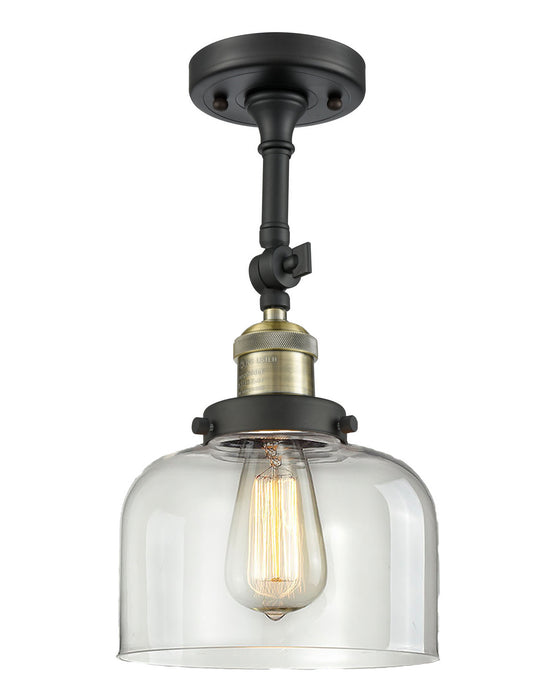 Innovations - 201F-BAB-G72 - One Light Semi-Flush Mount - Franklin Restoration - Black Antique Brass