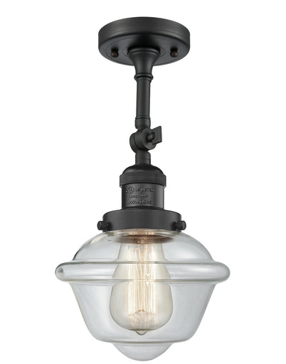 Franklin Restoration One Light Semi-Flush Mount Matte Black