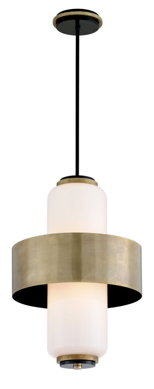 Corbett Lighting - 275-44-VB/SBK - Four Light Pendant - Melrose - Vintage Brass