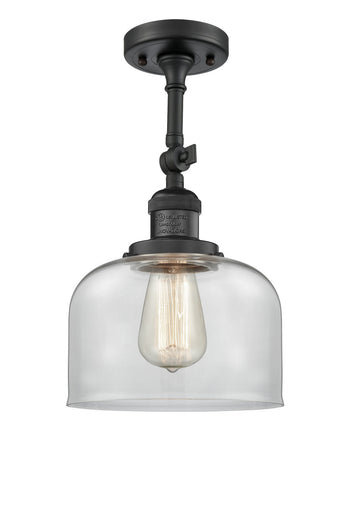 Franklin Restoration One Light Semi-Flush Mount Matte Black