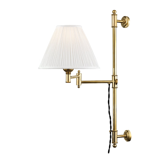 Hudson Valley - MDS104-AGB - One Light Wall Sconce - Classic No.1 - Aged Brass